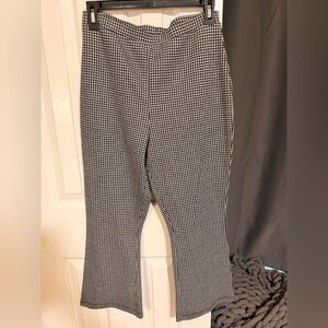 Black and White Houndstooth Pants